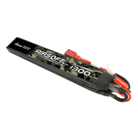 GENS - Batterie Lipo 7.4V 1300mAh 25C - T-Dean - 2 Bâtons