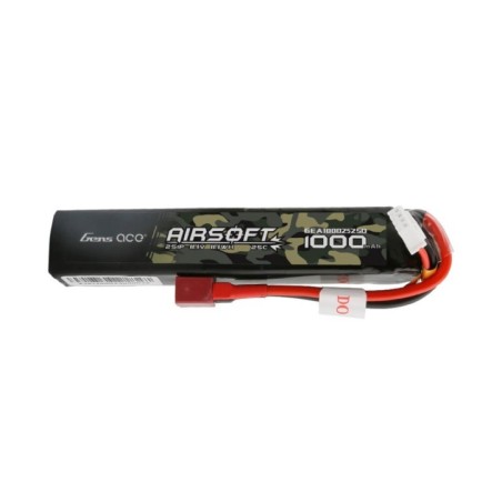 GENS - Batterie Lipo 7.4V 1000mAh 25C - T-Dean - 1 bâton