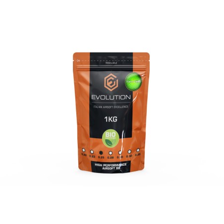 Evolution International - Billes Traçantes Biodégradables 0.25g High Performance 1Kg - vert