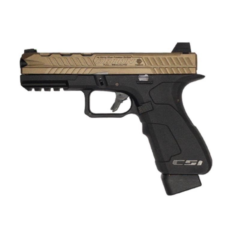 Poseidon - Réplique de poing GBB XO P-2 Performance CSI Blowback - Tan Poseidon - Réplique de poing GBB XO P-2 Performance CSI Blowback - Tan