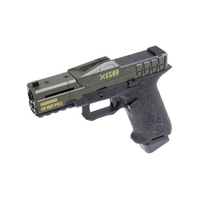 Poseidon - Pistolet GBB CSI XO-P1-ODB Blowback - Noir et Vert