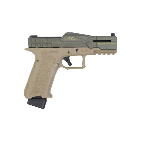 Poseidon - Pistolet GBB CSI XO-P1-ODT Blowback - Tan et Vert
