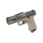 Poseidon - Pistolet GBB CSI XO-P1-ODT Blowback - Tan et Vert Poseidon - Pistolet GBB CSI XO-P1-ODT Blowback - Tan et Vert