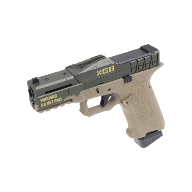 Poseidon - Pistolet GBB CSI XO-P1-ODT Blowback - Tan et Vert