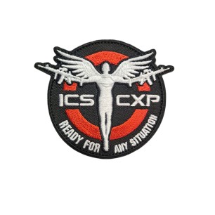 ICS - Patch - Noir Et Rouge