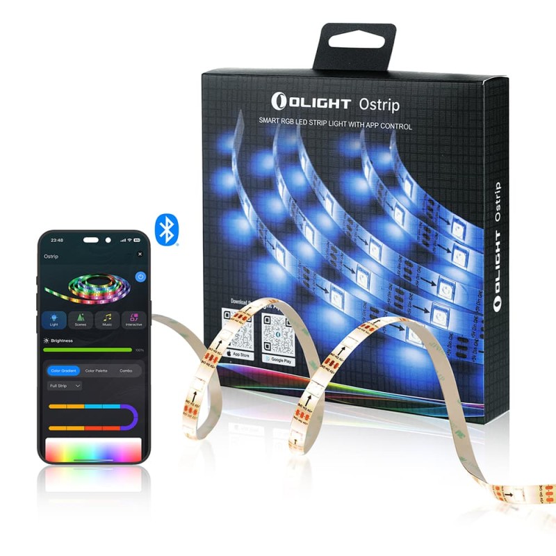 Olight - Ostrip Ruban Led USB 5m multicolore controlé par APP