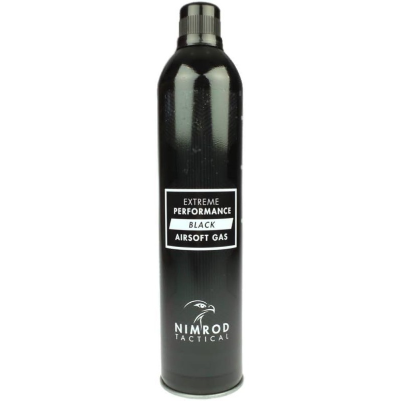 NIMROD TACTICAL - Bouteille de gaz airsoft Black 500ml - 203 PSI (silicone)