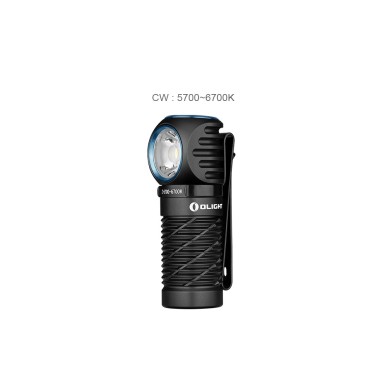 Olight - Perun 2 Mini | Lampe frontale rechargeable éclairage rouge - Noir