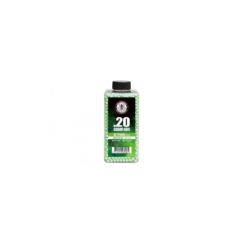 G&G Armament - Billes Traçante verte Biodégradable 0.20g X 2700 bbs