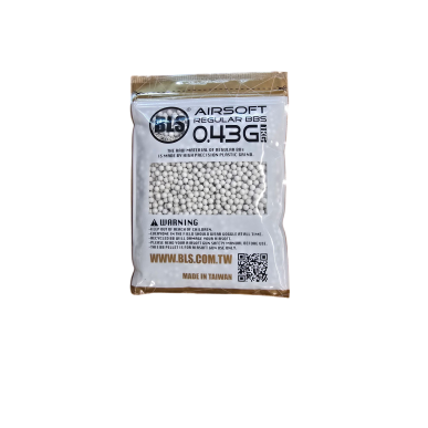 BLS - Billes Biodégradables 0.43g  sac de 1Kg - Blanche