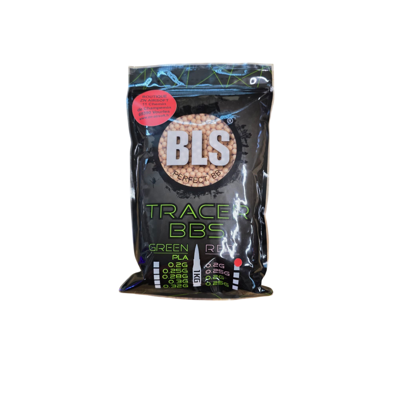 BLS - Billes Traçantes 0.20g sac de 1Kg - Rouge BLS - Billes Traçantes 0.20g sac de 1Kg - Rouge