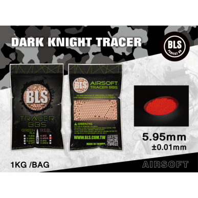 BLS - Billes Traçantes 0.25g  sac de 1Kg - Rouge