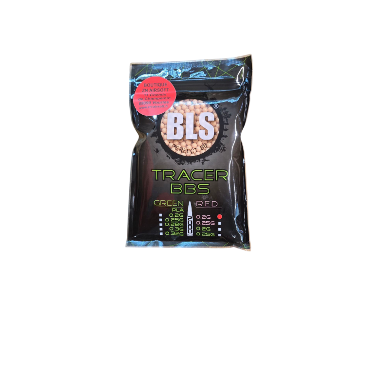BLS - Billes Traçantes 0.20g Sac de 2000 Billes - Rouge BLS - Billes Traçantes 0.20g Sac de 2000 Billes - Rouge
