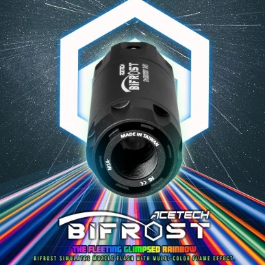 Acetech Bifrost Unit Noir – Traceur Airsoft RGB 14 mm CCW | Zn-Airsoft.fr