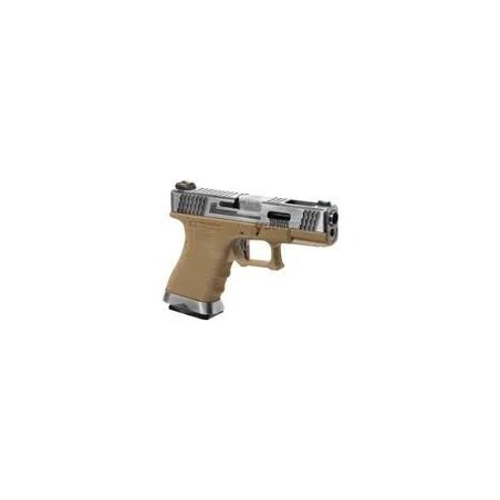 WE - G-Force 19 SV Argent Barrel Métal Version GBB