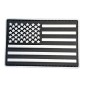 patch - drapeau Usa - noir et blanc