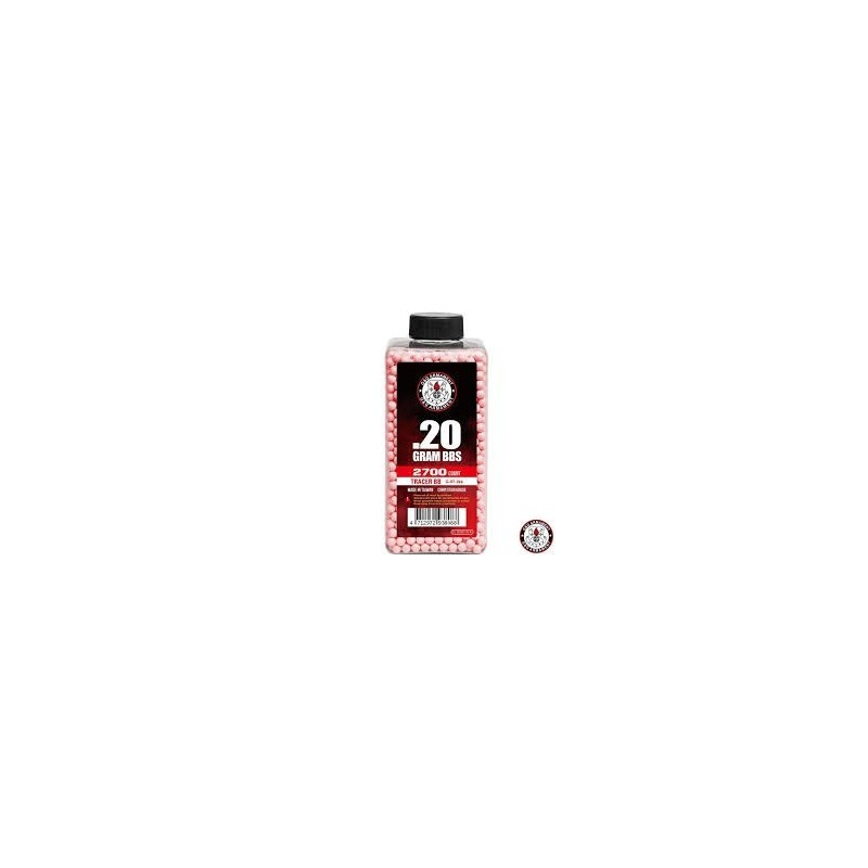 G&G Armament - Billes Biodégradable Traçantes Rouge 0.20g X 2700 bbs