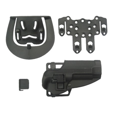 ROYAL - Holster pour M92 avec plaque, ceinture et gilet - Noir