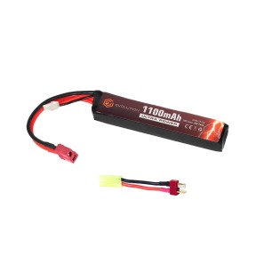 Evolution International - batterie Li-Po 11.1V 1100mAh 20C - 40C - T-dean - 1 bâton