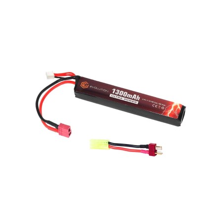 Evolution International - batterie Li-Po 11.1V 1300mAh 20C - 40C - T-dean - 1 bâton