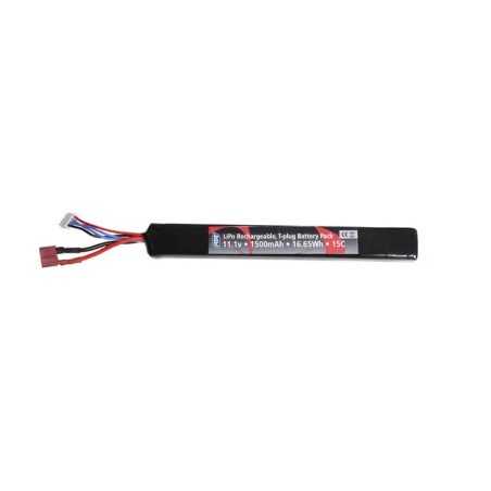 ASG - Batterie LiPo 11.1V 1500mAh 15C - T-dean - 1 bâton