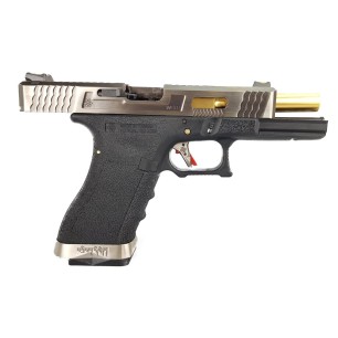 WE - G-Force 17 SV Or Barrel Métal Version GBB Noir