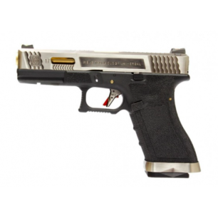 WE - G-Force 17 SV Or Barrel Métal Version GBB Noir