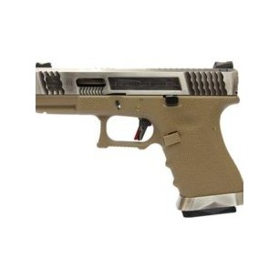 WE - G-Force 19 SV Argent Barrel Métal Version GBB