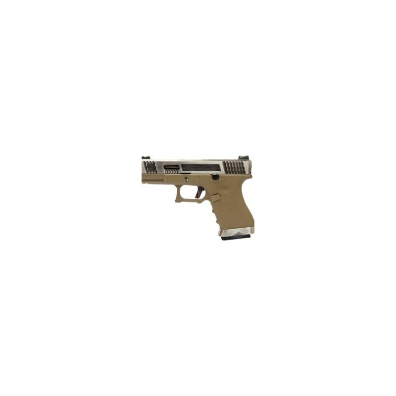 WE - G-Force 19 SV Argent Barrel Métal Version GBB