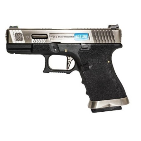 WE - G-Force 19 SV Argent Barrel Métal Version GBB
