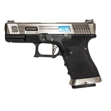 WE - G-Force 19 SV Argent Barrel Métal Version GBB