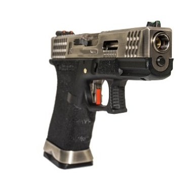 WE - G-Force 19 SV Argent Barrel Métal Version GBB
