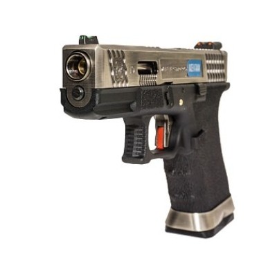 WE - G-Force 19 SV Argent Barrel Métal Version GBB