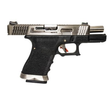WE - G-Force 19 SV Argent Barrel Métal Version GBB