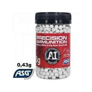 ASG - Billes Précision Ammunition 0.43g X 1000 bbs