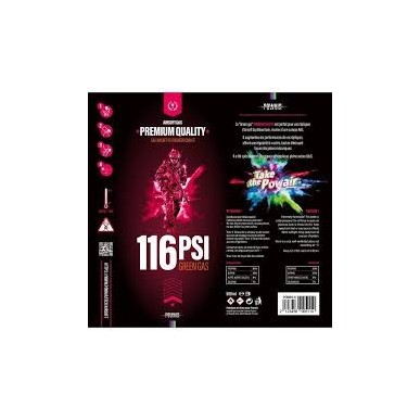 POWAIR - Bouteille de gaz airsoft Premium quality 500ml - 116 PSI (silicone)