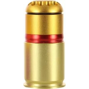 Lancer Tactical - Grenade 40mm à Gaz 60 Billes - Or/Rouge/Orange