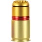 Lancer Tactical - Grenade 40mm à Gaz 60 Billes - Or/Rouge/Orange