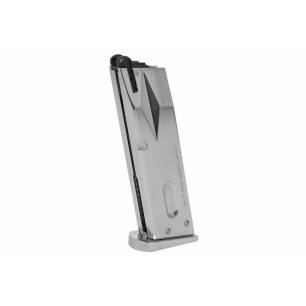Tokyo Marui - Chargeur  gaz pour M92F 26 Billes - Chrome