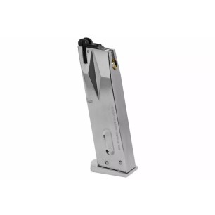 Tokyo Marui - Chargeur  gaz pour M92F 26 Billes - Chrome