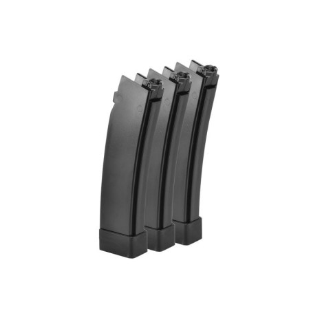 ASG - lot de 3 Chargeurs low-cap pour CZ Scorpion EVO 3 Et MTW 9 75 billes - Noir
