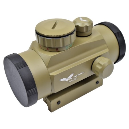 JS-TACTICAL - Viseur point rouge lentille 40mm - Tan