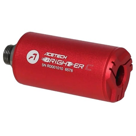 Acetech Brighter C Rouge – Traceur Airsoft Compact LED UV | Zn-Airsoft.fr