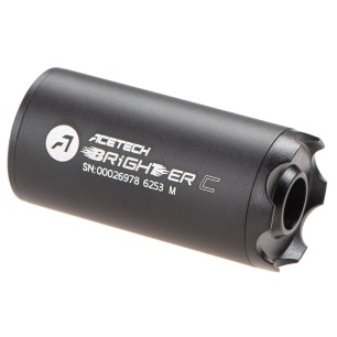 Acetech Brighter C Noir – Traceur Airsoft Compact LED UV | Zn-Airsoft.fr
