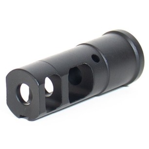 Evolution International - Cache Flamme en acier CNC Tactical 14mm CCW - Noir