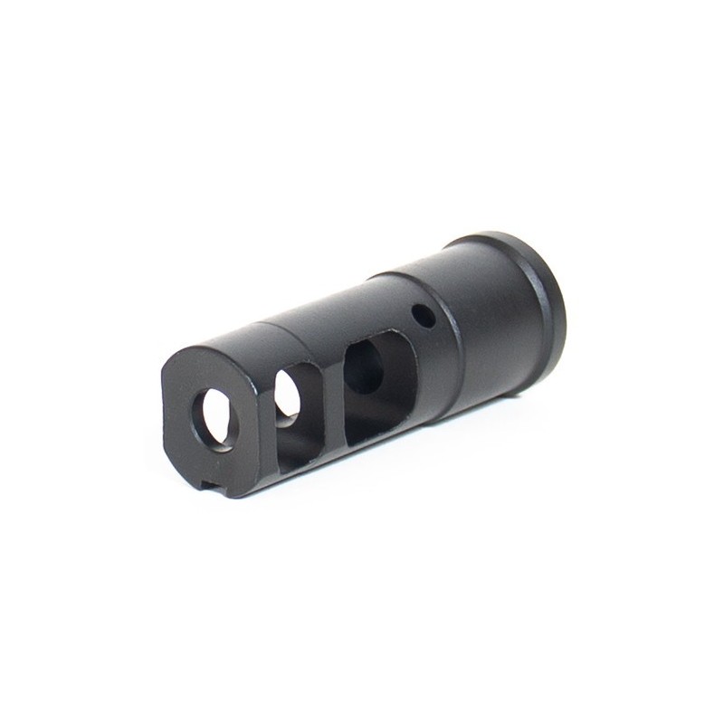 Evolution International - Cache Flamme en acier CNC Tactical 14mm CCW - Noir