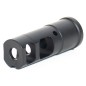 Evolution International - Cache Flamme en acier CNC Tactical 14mm CCW - Noir