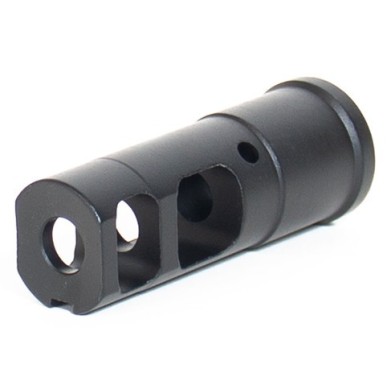 Evolution International - Cache Flamme en acier CNC Tactical 14mm CCW - Noir