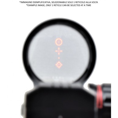 JS-TACTICAL - Point rouge multi réticule - Noir