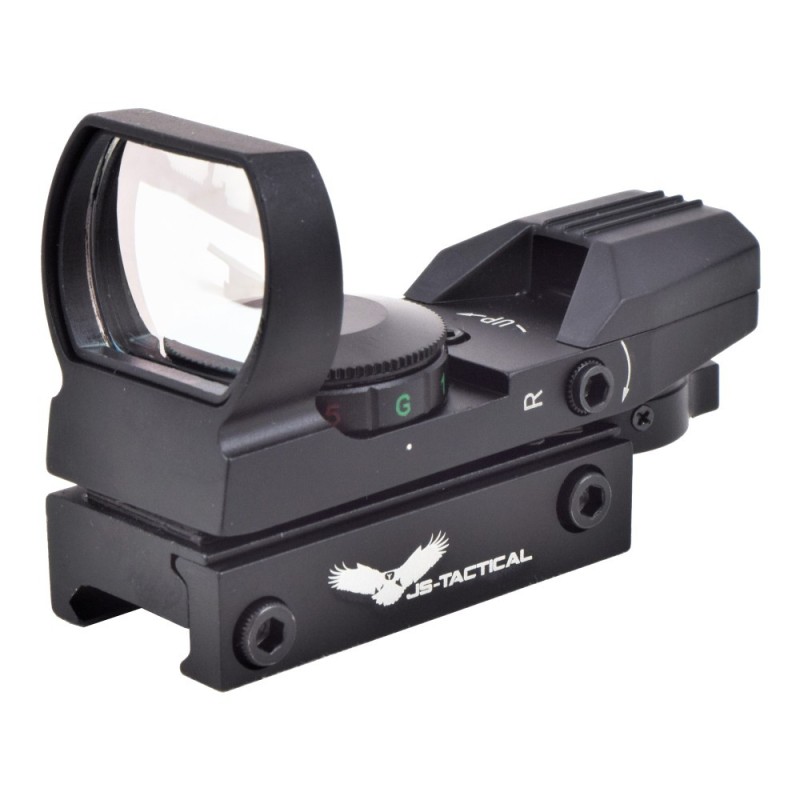 JS-TACTICAL - Point rouge multi réticule - Noir